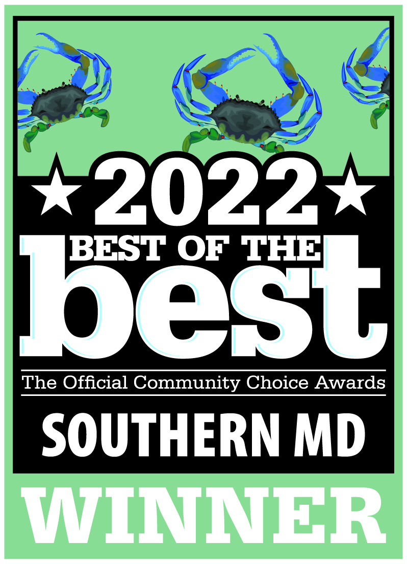 2022 Best of the best official community choice award. Southern Maryland winner.